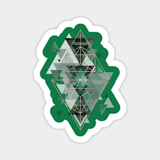 Emerald Green Geometric Sticker